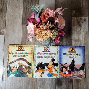 Vintage 1992 Mickey Wonders Why Hardcover Books